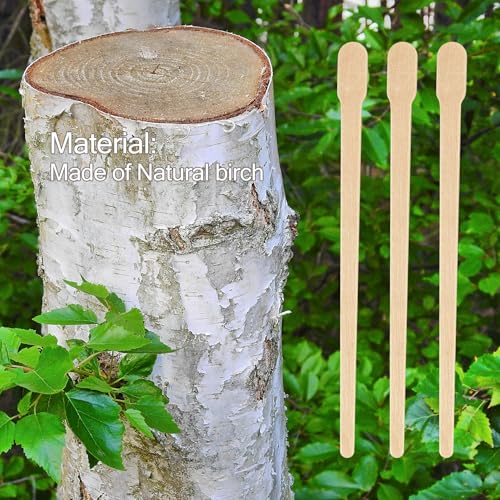 Wooden Wax Applicator Sticks 100 Pack for Eyebrow and Facial Hair Removal