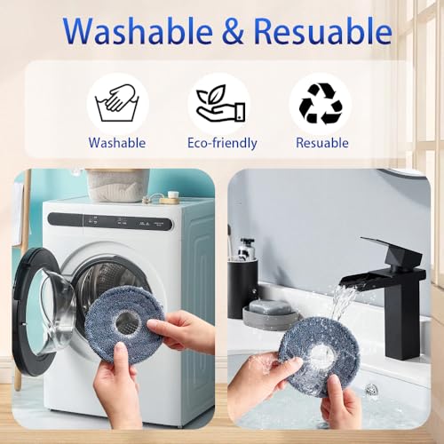6-Pack Microfiber Mop Pads for Eufy Omni C20 Vacuum Cleaner
