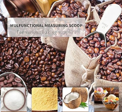 Mosuji 15ml Stainless Steel Coffee Scoop - Compact Measuring Spoon for Ground Coffee & Tea