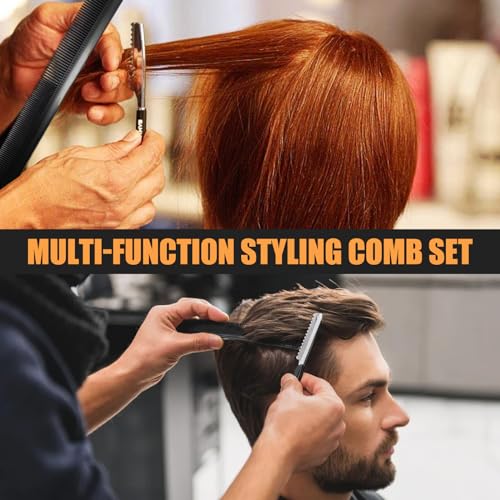 Professional Hair Comb Set 6-Piece Barber Styling Kit