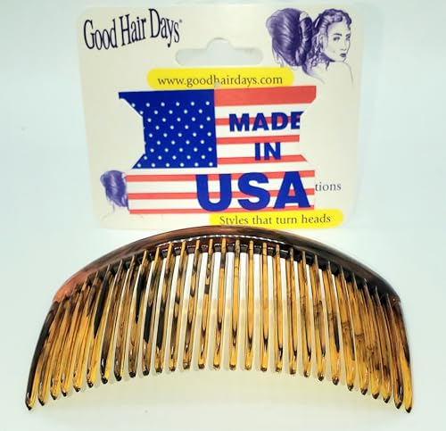 Good Hair Days Large Curved Side Comb - Strong Grip Hair Comb for Updos