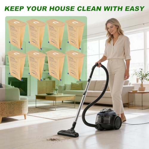 8 Pack Style C Vacuum Cleaner Bags for Electrolux Canister Vacuums