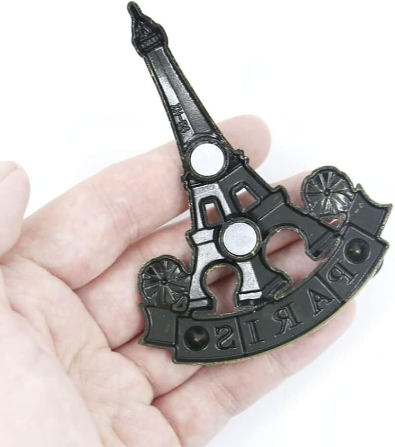 Bronze 3D Metal Eiffel Tower Refrigerator Magnet Paris Souvenir Decor