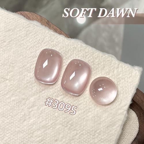 GAOY Jelly Nude Cat Eye Gel Nail Polish 16ml with Magnet