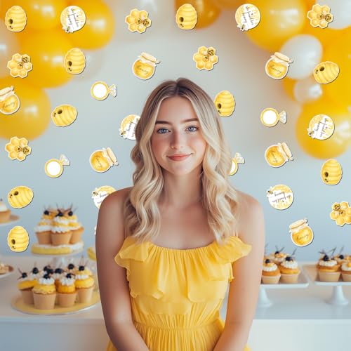 200Pcs Bee Confetti for Bridal Shower Wedding & Bachelorette Party Decorations