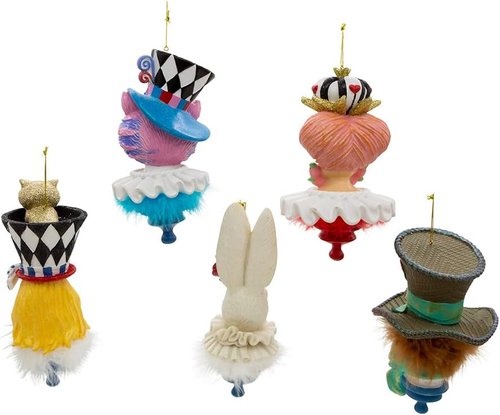 Kurt Adler 6.25-Inch Resin Hollywood Hats Ornament Set - 5 Unique Decorative Pieces