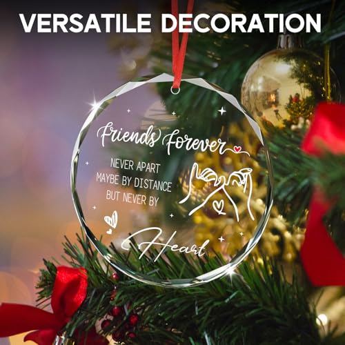 Unique Crystal Friend Christmas Ornament 2025 - 3x3 inches