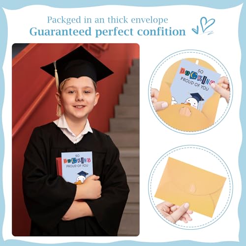 Funny Graduation Card with Duck Design - 5.5"x8" Gift