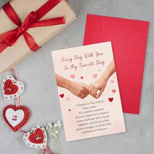 Romantic Hand Holding Valentine's Day Card for Husband Wife Partner