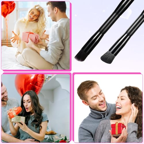 Qianyu Dual-Ended Hairline Powder Brush 2-in-1 Root Touch Up Sponge Tool