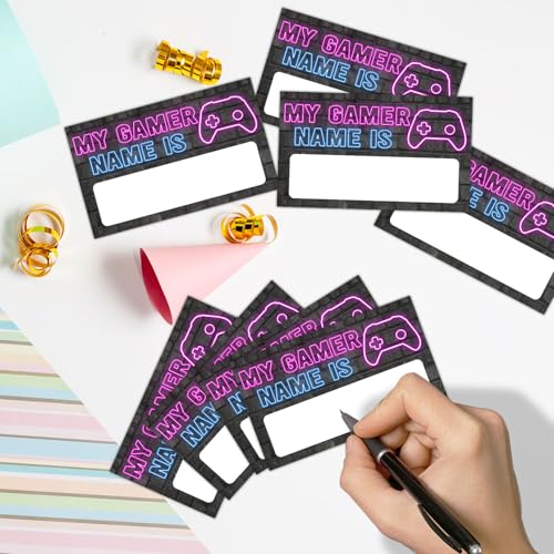 Fluorescent Purple Gamer Birthday Party Decorations Set (31pcs)