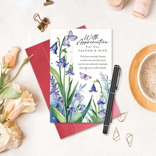 Pastor and Wife Appreciation Card - Christian Thank You Card