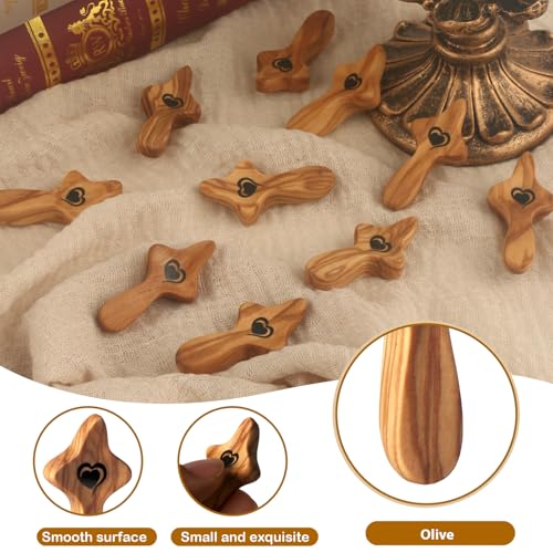 Wooden Pocket Prayer Cross - Olive Wood Christian Encouragement Gift