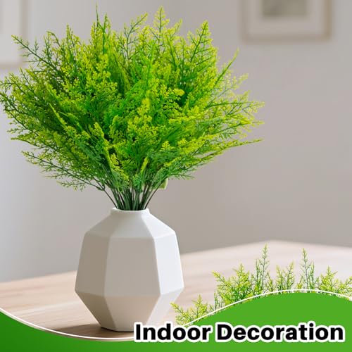 RAINFLOW 5PCS Faux Ferns - Realistic Artificial Plants 14.5"