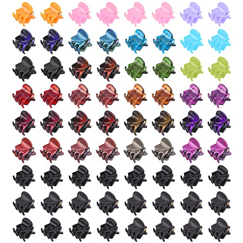 Sublaga Mini Hair Claw Clips, 72pcs Small Floral Hair Clips for Women