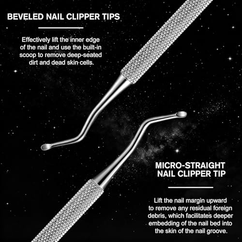 FERYES Professional Ingrown Toenail Tool - 2-in-1 Stainless Steel File & Lifter