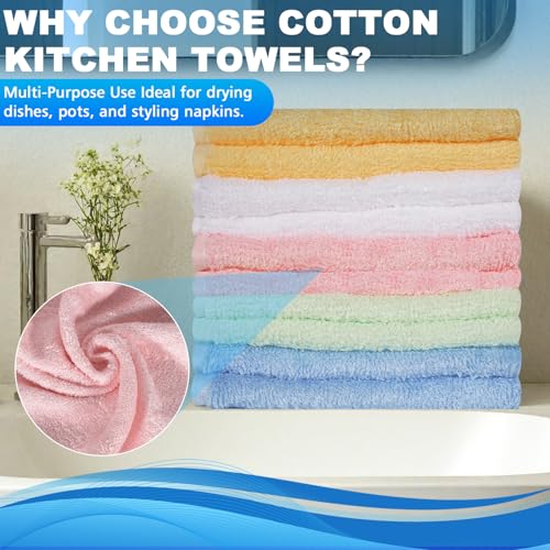 10-Pack Microfiber Washcloths - Soft, Highly Absorbent Towels for Home & Gym