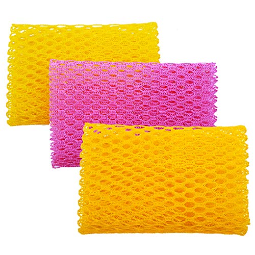 Olivia Tree Dish Washing Scrubber Cloth - 3 Pcs, Quick Dry, Non-Scratch