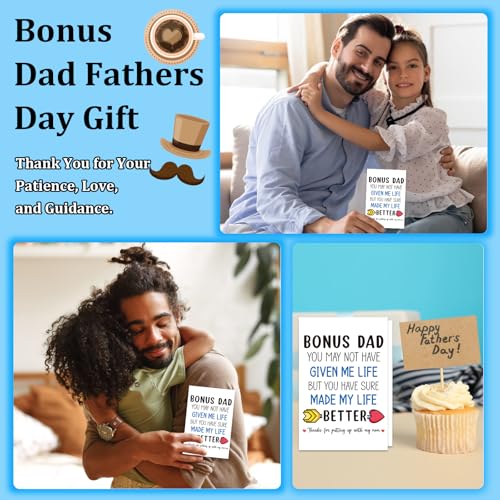 Bonus Dad Father's Day Card - Funny Stepdad Greeting Card