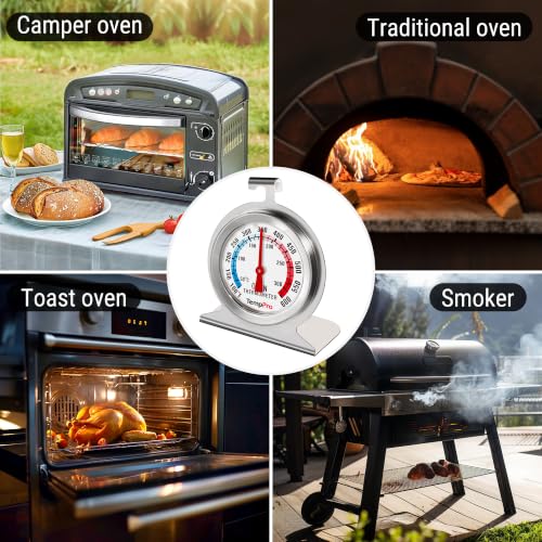 TempPro Oven Thermometer for Gas Oven - Stainless Steel, 3x3x1.61"