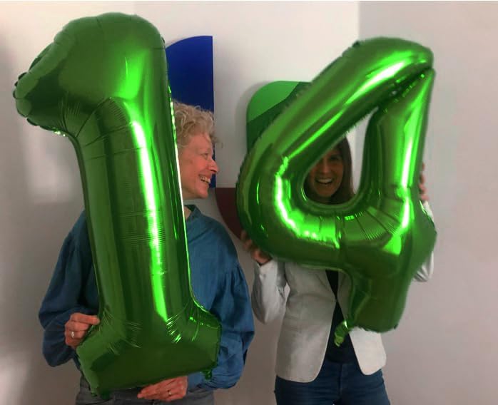 Skiennix Dark Green Number 1 Balloon - 40 Inch Shiny First Birthday Decoration for Boys & Girls