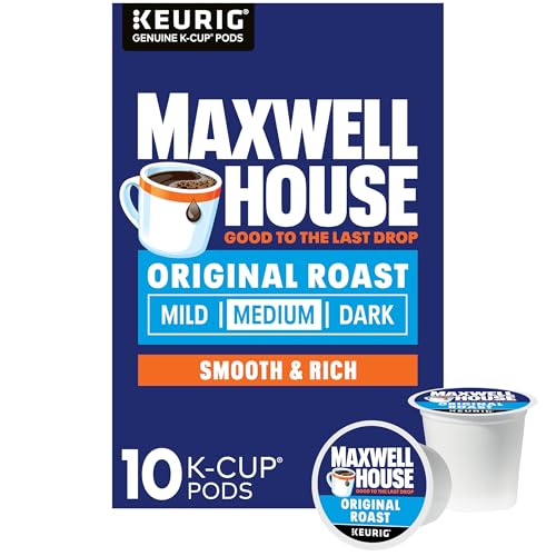 Maxwell House Original Roast K-Cup Coffee Pods - 10 ct Box