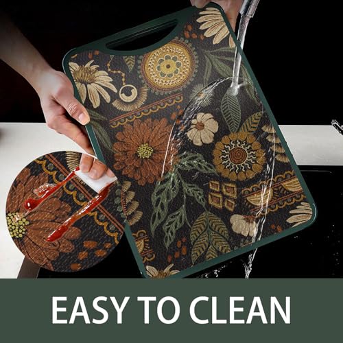 Black Vintage Floral Shelf and Drawer Liner - Non-Adhesive 11.8"W x 118.1"L