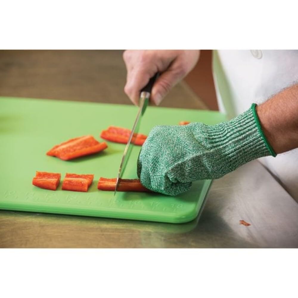 San Jamar - CB182412GN CB182412 Cut-N-Carry Co-Polymer Cutting Board, 24" Length x 18" Width x 1/2" Thick, Green