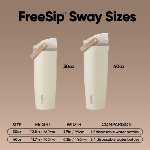 Owala FreeSip Sway - Stainless Steel - 30-oz. - Tan (Lightly Toasted)