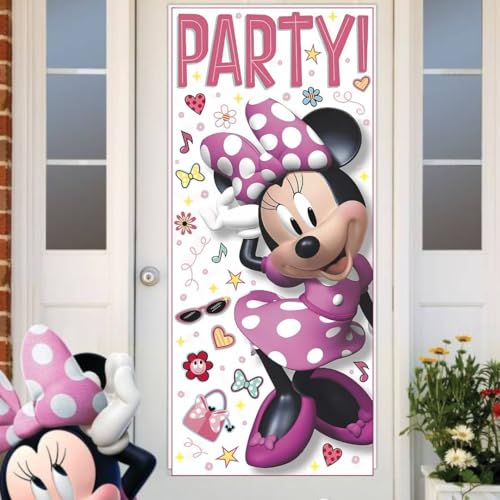 Disney Minnie Mouse Door Party Poster - 27" x 60" - Multicolor