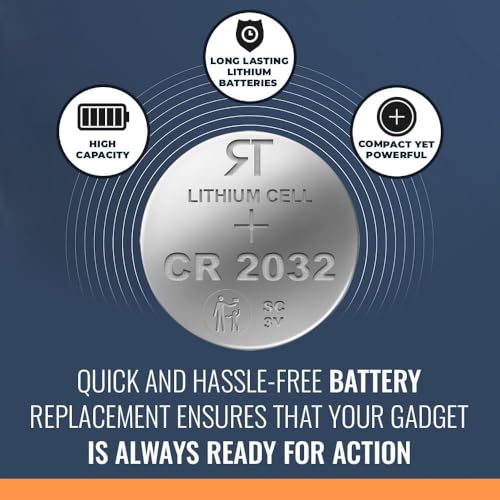 Rome Tech CR2032 3V Lithium Battery for Fan Remote Controls - 1 Pack