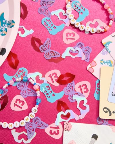 Eras Party Confetti - 200 pcs Foil Decorations for Birthdays & Bachelorette
