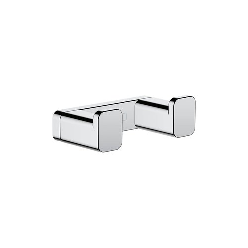 hansgrohe AddStoris Modern Double Robe and Towel Hook in Chrome, 41755000