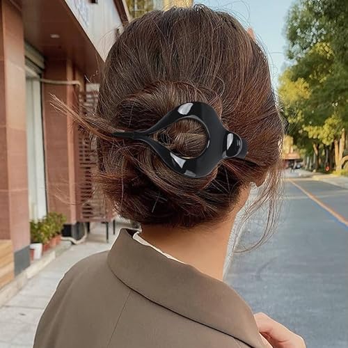 JazSwirl Large Flat Claw Clips for Thick and Thin Hair, Durable PC Plastic