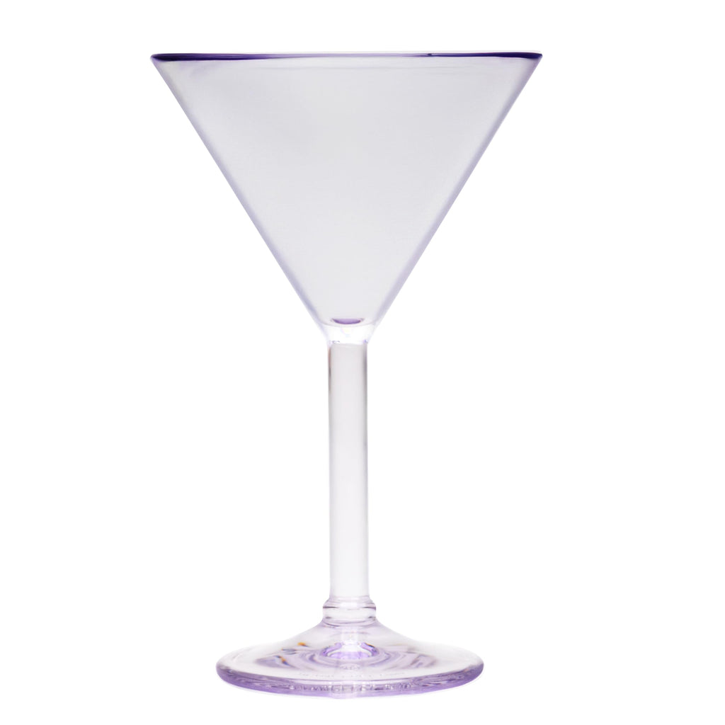 G.E.T. SW-1407-1-SAN-CL Heavy-Duty Shatteproof Plastic Martini Glasses, 10 Ounce, Clear (Set of 12)
