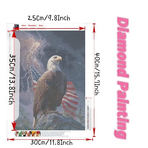Milila 5D Diamond Painting Kit for Adults - Eagle Canvas Art
