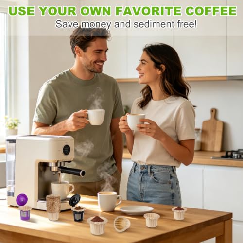 InwodiTeki Disposable K Cup Paper Coffee Filters, 50 Count