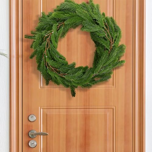Artificial Norfolk Pine Garland 6 Ft - 2 Pack Dense Christmas Greenery for Holiday Decor