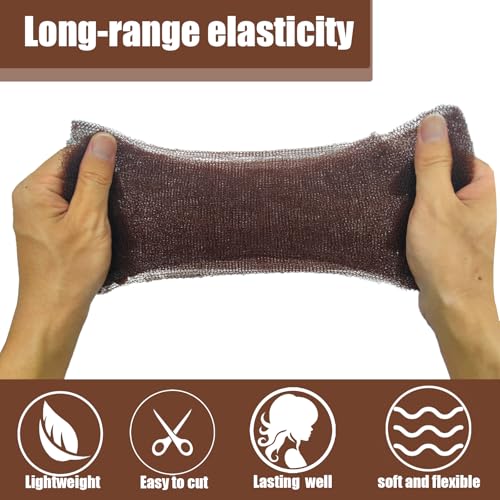 Zikunee Hair Sponge Padding for Volume Updo with Pins Dark Brown