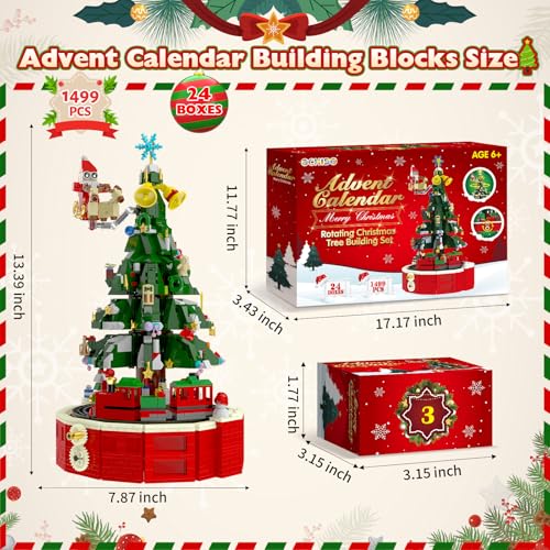 OCHIDO Rotating Christmas Tree Advent Calendar 2026 Kit