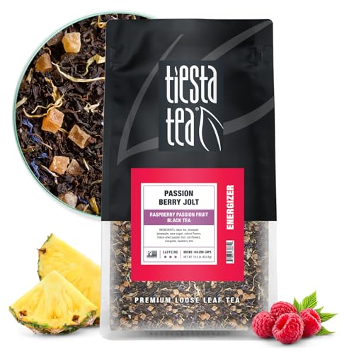 Passion Berry Black Tea - Loose Leaf Raspberry Passion Fruit Blend, 16oz