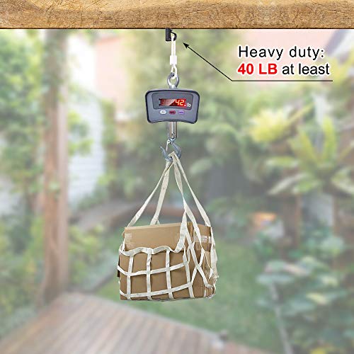 SELEWARE 20-Pack Q Hanger Nail Hooks for Outdoor String Lights