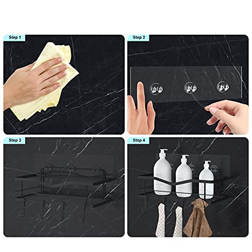 Mivvosakuki Shower Caddy Adhesive Replacement Strips - 2pcs