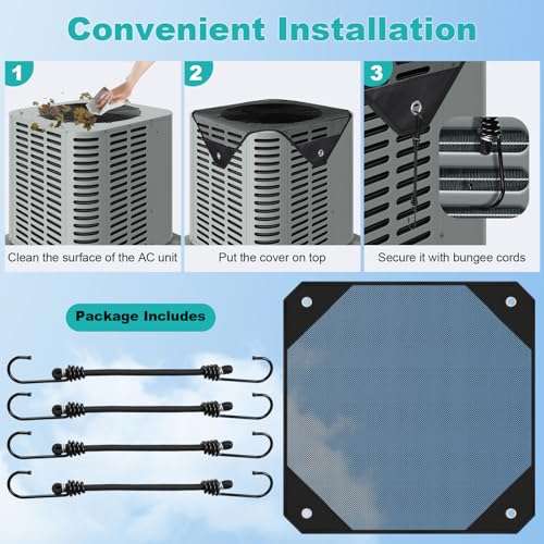 TRELC Breathable Mesh Air Conditioner Cover for Outdoor Units - 28" x 28"