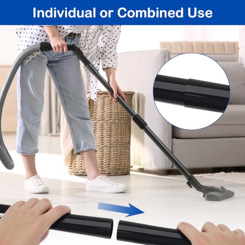OYWGRICH 2-Pack 1.25-Inch Vacuum Extension Wands for Easy Cleaning