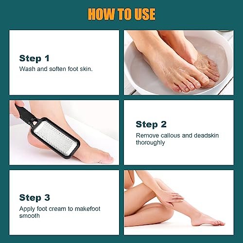 Professional Stainless Steel Foot File Callus Remover & Scrubber