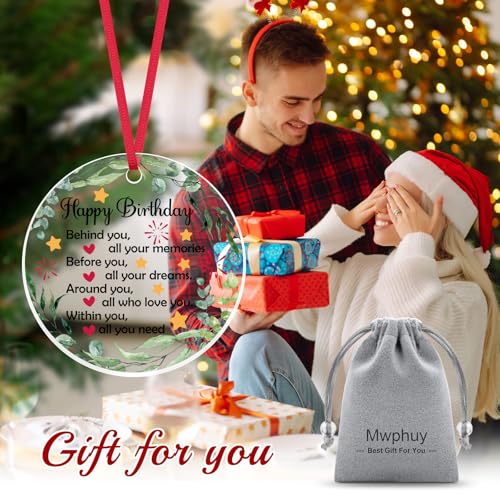 Inspirational Christmas & Birthday Gift Ornament for Women & Men - Friendship Decor