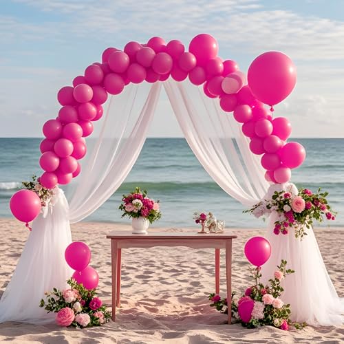 70 Pack Hot Pink 12 Inch Latex Balloons for Parties & Weddings