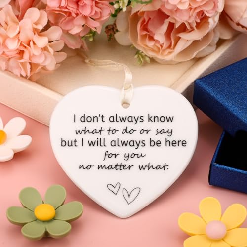 Ceramic Heart Keepsake Plaque - Friendship Gift for Women