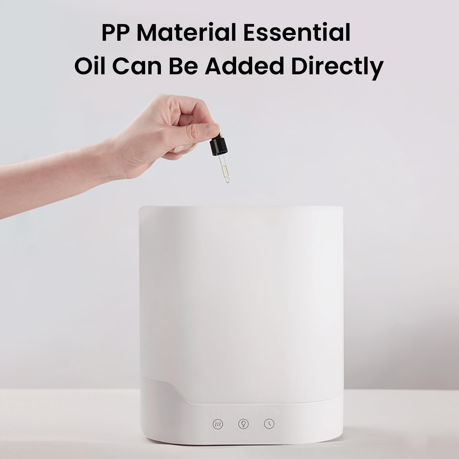 YOGIN Air Humidifier for Bedroom, 3L Top-Fill Cool Mist Humidifier & Essential Oil Diffuser, Ultra-Quiet <24dB, Smart Humidity Control, Up to 40H Runtime
